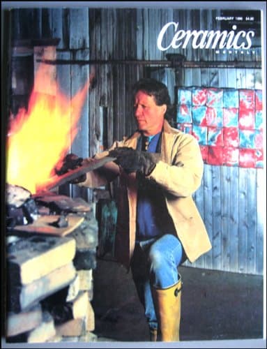 Book cover for Ceramics Monthly February 1996 Potters of San Vincente de Nicoya, Ceramics Israel, Flexible Molds, Mosaics by Spencer L. Davis