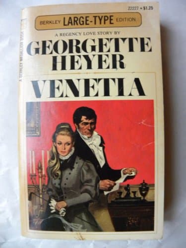 Book cover for Venetia A Regency Love Story (Berkley Large-Type Edition) by Georgette Heyer