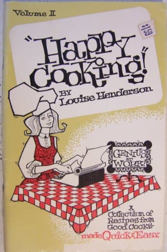 Book cover for "Happy Cooking!" Volume II by Louise Henderson