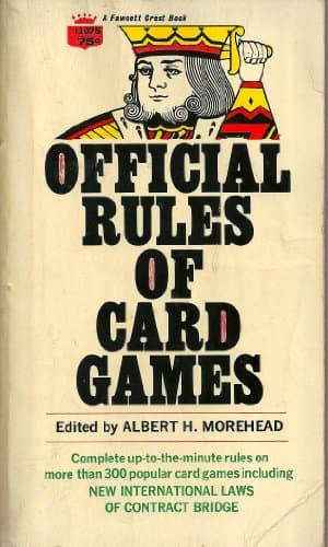 Book cover for Official Rules of Card Games by Albert H. Morehead