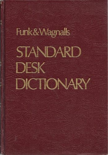 Book cover for Funk & Wagnalls Standard Desk Dictionary 1975 by Funk & Wagnalls