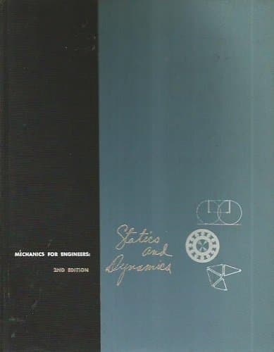 Book cover for Second Edition or Mechanics for Engineers Statics and Dynamics by Ferdinand P. Beer