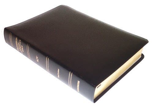Book cover for Thompson Chain Reference Bible (Style 509black) - Regular Size KJV - Bonded Leather 5th edition by Frank Charles Thompson (1988) Leather Bound by Anonymous