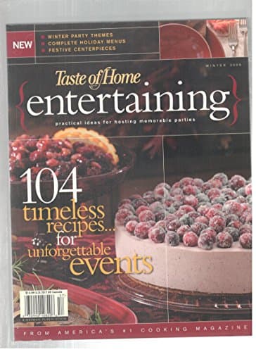 Book cover for Taste Of Home Best Magazine 104 timeless recipes for unforgattable events by Taste of Home