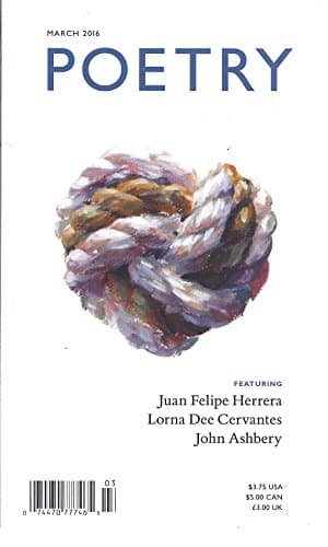 Book cover for Poetry Magazine (March 2016 - Volume CCVII - Number 6) by V