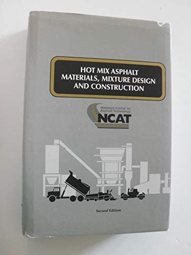 Book cover for hot mix asphalt material, mixture design and construction second edition 1996 (hardcover) by unknown author