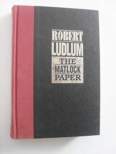 Book cover for The Matlock Paper by Robert Ludlum [signed copy] by Doubleday and Company