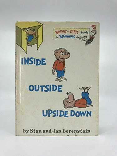 Book cover for 1968 Vtg Inside Outside Upside Down Stan Jan Berenstain Bears Orig. Dust Jacket [Hardcover] Stan & Jan Berenstain by Stan Berenstain