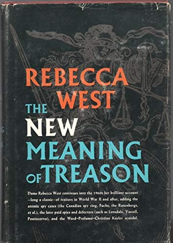 Book cover for THE NEW MEANING OF TREASON by REBECCA WEST Viking Press 1964 3rd Hardcover by Rebecca West