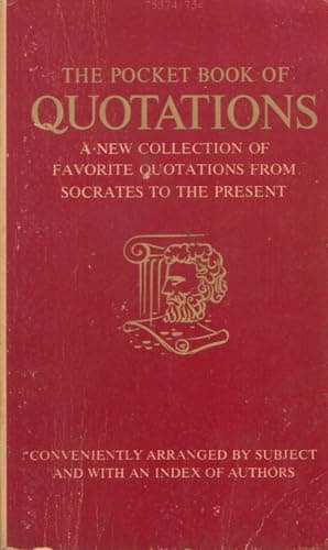 Book cover for The Pocket Book of Quotations by Henry Davidoff